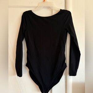Old Navy Black Long Sleeve Bodysuit